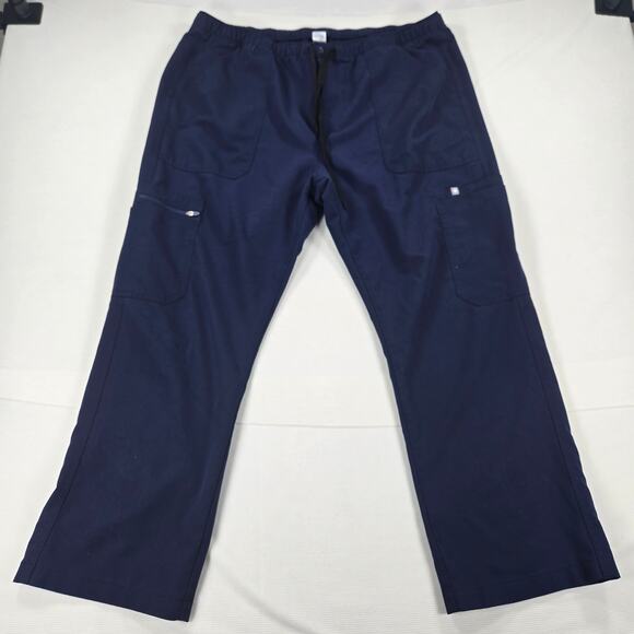 Figs Cairo Cargo Healthcare Medical Scrub Pants in Navy Blue Men's Size XXL - Picture 5 of 11